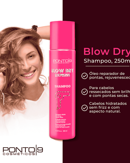 Kit Blow Dry Express Reduz o Tempo de Secado - loja.ponto9.com.br