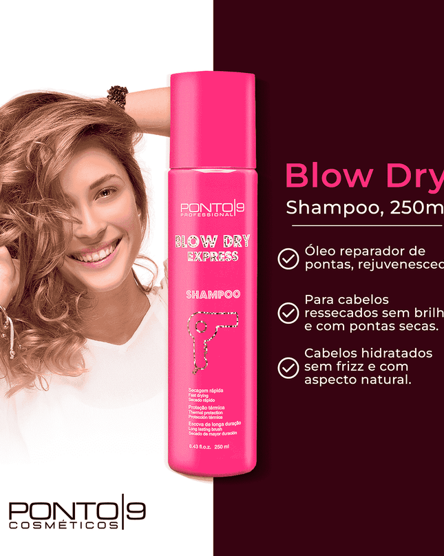 Kit Blow Dry Express Reduz o Tempo de Secado - loja.ponto9.com.br
