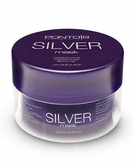 Silver Mask 200ml – Máscara Matizadora para Cabelos Loiros, Brancos e Grisalhos