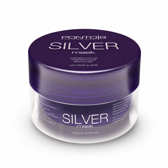 Silver Mask 200ml – Máscara Matizadora para Cabelos Loiros, Brancos e Grisalhos