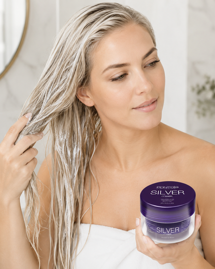 Silver Mask 200ml – Máscara Matizadora para Cabelos Loiros, Brancos e Grisalhos