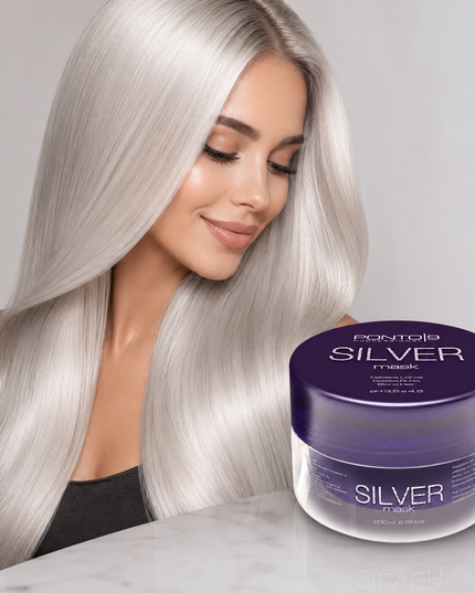 Silver Mask 200ml – Máscara Matizadora para Cabelos Loiros, Brancos e Grisalhos