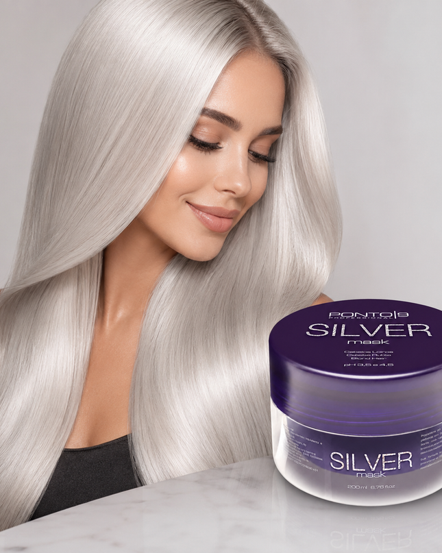Silver Mask 200ml – Máscara Matizadora para Cabelos Loiros, Brancos e Grisalhos