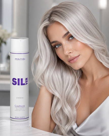 Silver Conditioner 300ml – Condicionador Matizador para Cabelos Loiros, Brancos e Grisalhos
