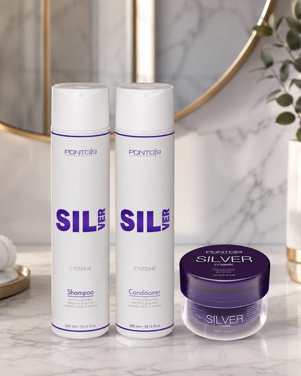 Kit Silver Ponto 9 – 1 Shampoo 300ml + 1 Condicionador 300ml + 1 Máscara 200ml