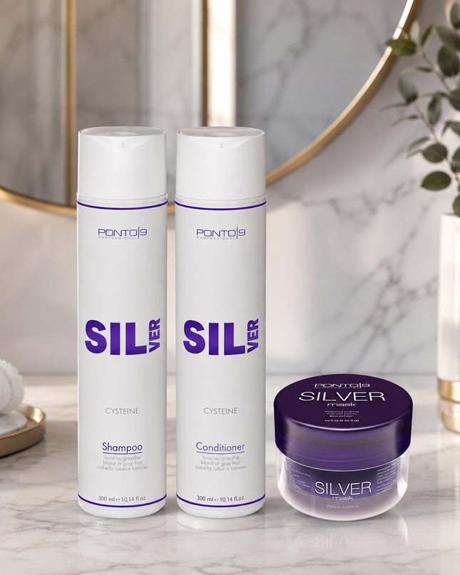 Kit Silver Ponto 9 – 1 Shampoo 300ml + 1 Condicionador 300ml + 1 Máscara 200ml