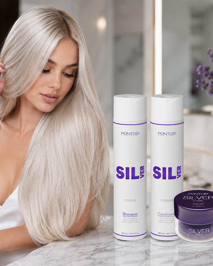 Kit Silver Ponto 9 – 1 Shampoo 300ml + 1 Condicionador 300ml + 1 Máscara 200ml