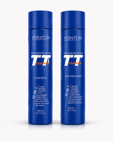 Kit TT Cream 3D Treatment - Reestrutura a Fibra Capilar, Shampoo e Tratamento 300 ml