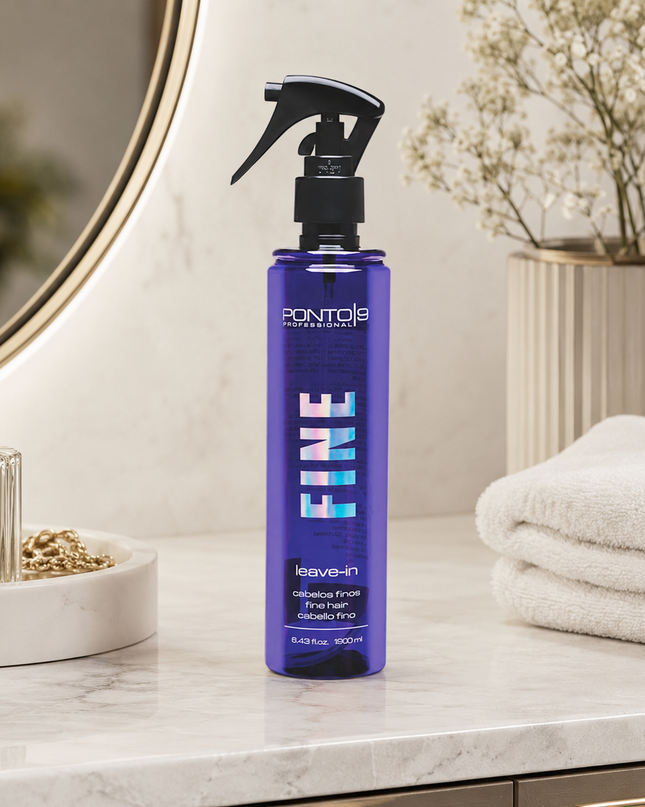 Fine Leave-in Spray 250ml – Desembaraço, Leveza e Brilho para Cabelos Finos