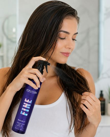 Fine Leave-in Spray 250ml – Desembaraço, Leveza e Brilho para Cabelos Finos