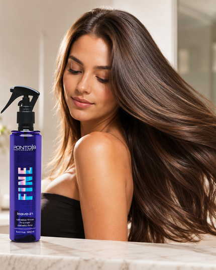 Fine Leave-in Spray 250ml – Desembaraço, Leveza e Brilho para Cabelos Finos