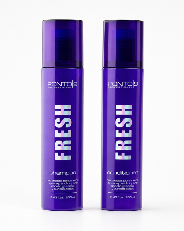 Fresh Kit Ponto 9 – Tratamento para Raiz Oleosa e Pontas Secas
