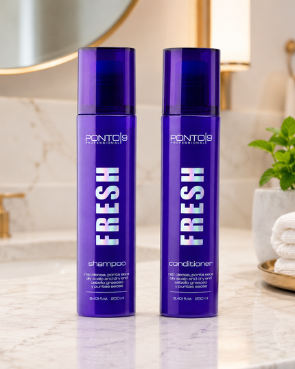 Fresh Kit Ponto 9 – Tratamento para Raiz Oleosa e Pontas Secas