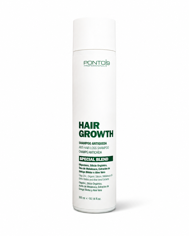 Hair Growth Shampoo 300ml – Limpeza e Fortalecimento para Cabelos com Queda