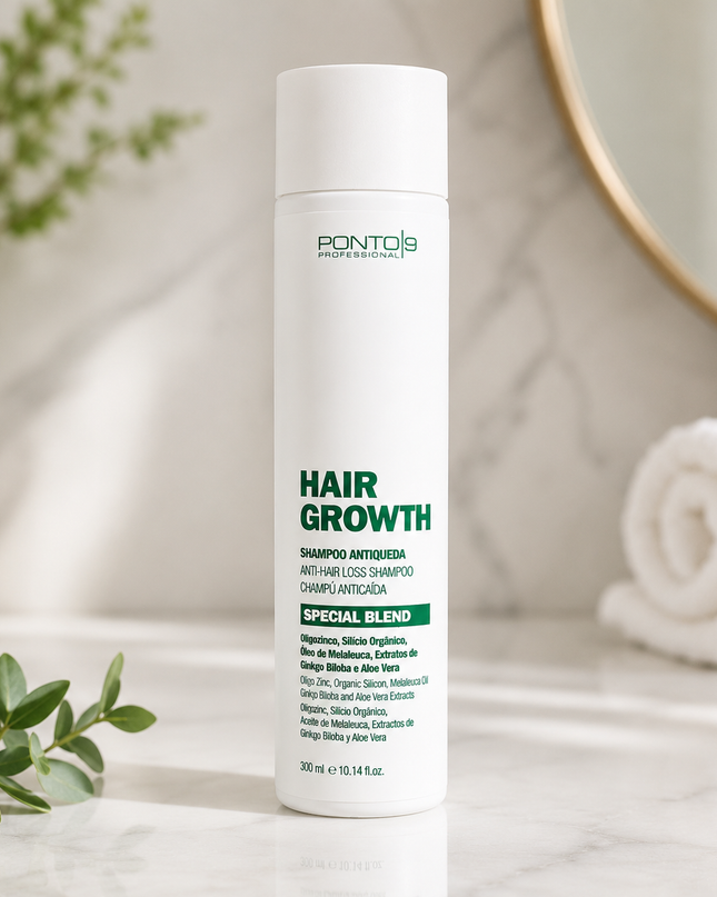 Hair Growth Shampoo 300ml – Limpeza e Fortalecimento para Cabelos com Queda