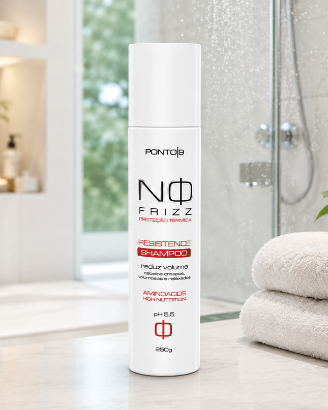 No Frizz Shampoo 250g – Limpeza Suave, Definição e Controle do Volume