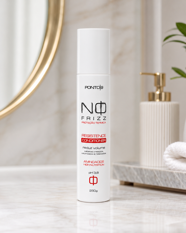 No Frizz Condicionador 250ml – Redução de Volume, Força e Resistência dos Fios