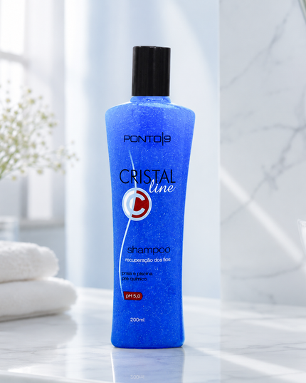 Cristal Shampoo 200ml – Remove Resíduos de Cloro, Sal e Iodo - Pós-Praia e Piscina