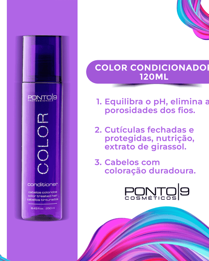 Color Kit Mantém a fixação da cor e trata os fios - loja.ponto9.com.br