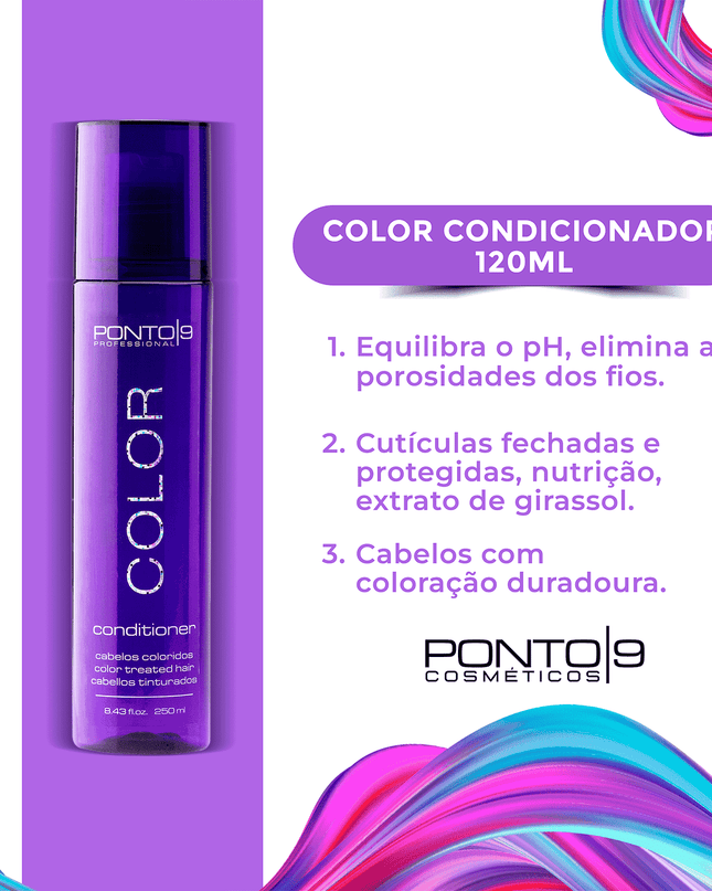 Color Kit Mantém a fixação da cor e trata os fios - loja.ponto9.com.br