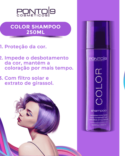 Color Kit Mantém a fixação da cor e trata os fios - loja.ponto9.com.br