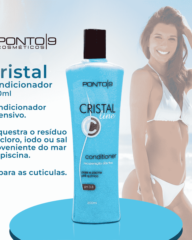 Cristal Condicionador 200ml Pós Praia e Piscina - loja.ponto9.com.br