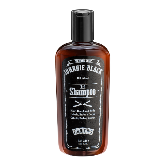 Shampoo para Cabelo, Barba e Corpo - Shampoo 3x1 240ml