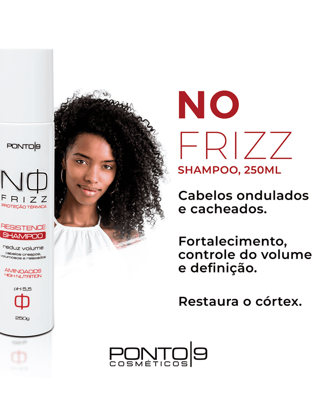 No Frizz Kit Resistence Nutrição, Controle de Volume e Definição de Chachos