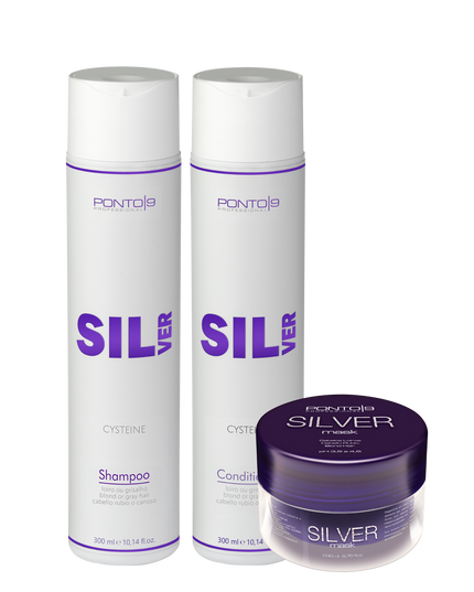 Kit Silver Cabelos Loiros, Brancos e Grisalhos - 3 produtos