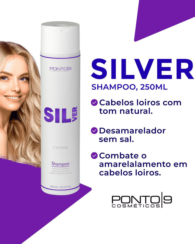Kit Silver Cabelos Loiros, Brancos e Grisalhos - 3 produtos