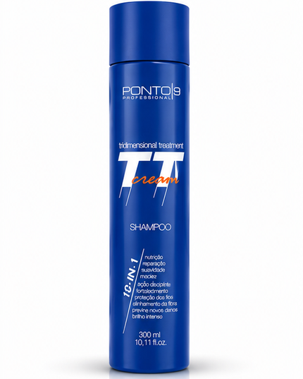 TT Cream Shampoo 300ml – Reparação, Nutrição e Brilho para Cabelos Danificados