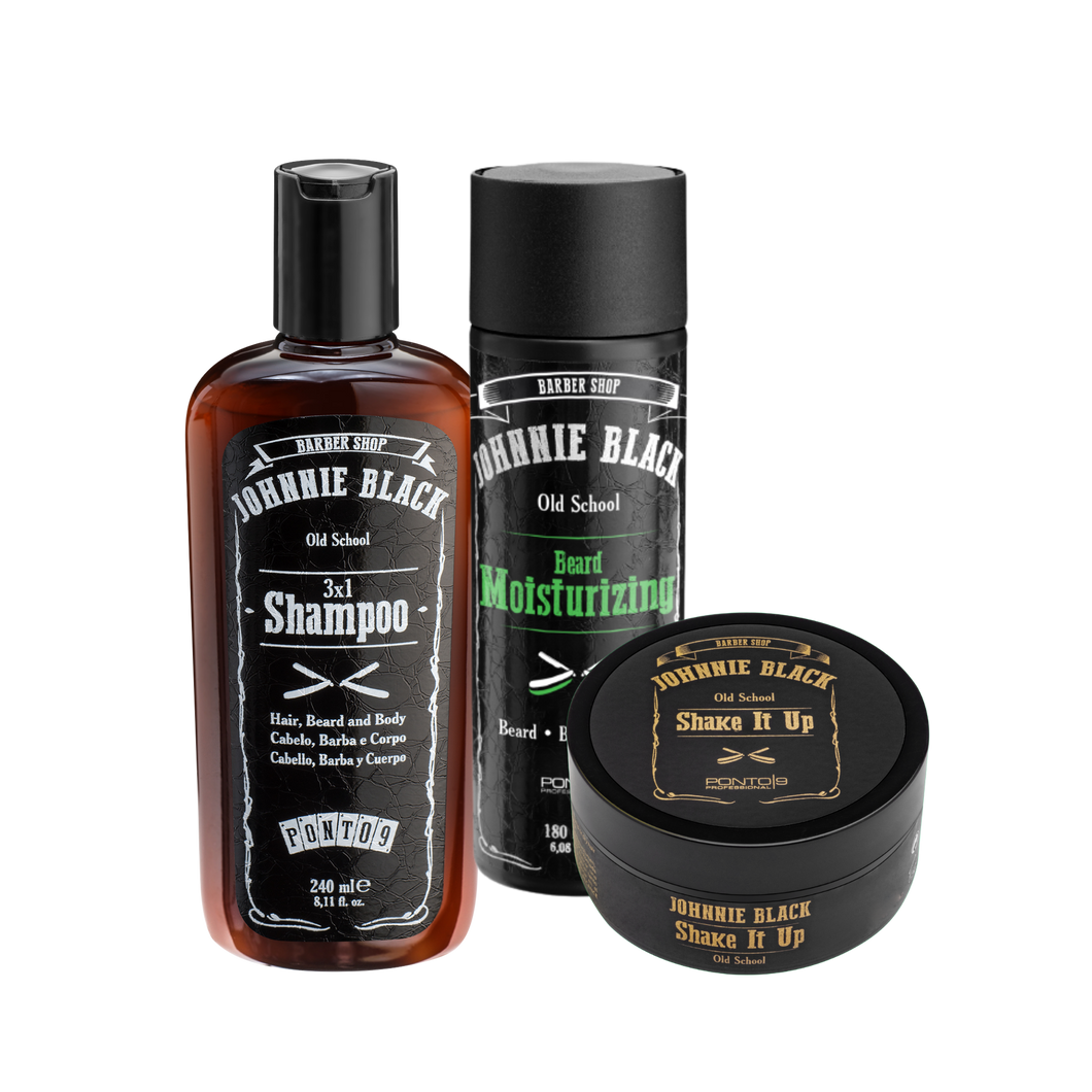 Kit Essenciais Revitalizantes - Para Cabelo, Barba e Corpo
