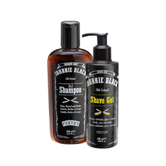 Kit Gel de barbear translucido para desenhar a barba.