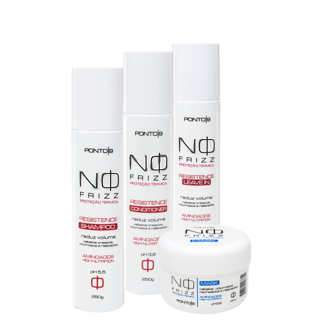 No Frizz Kit Resistence Spyral Curl, Nutrição, Controle de Volume e Definição de Chachos